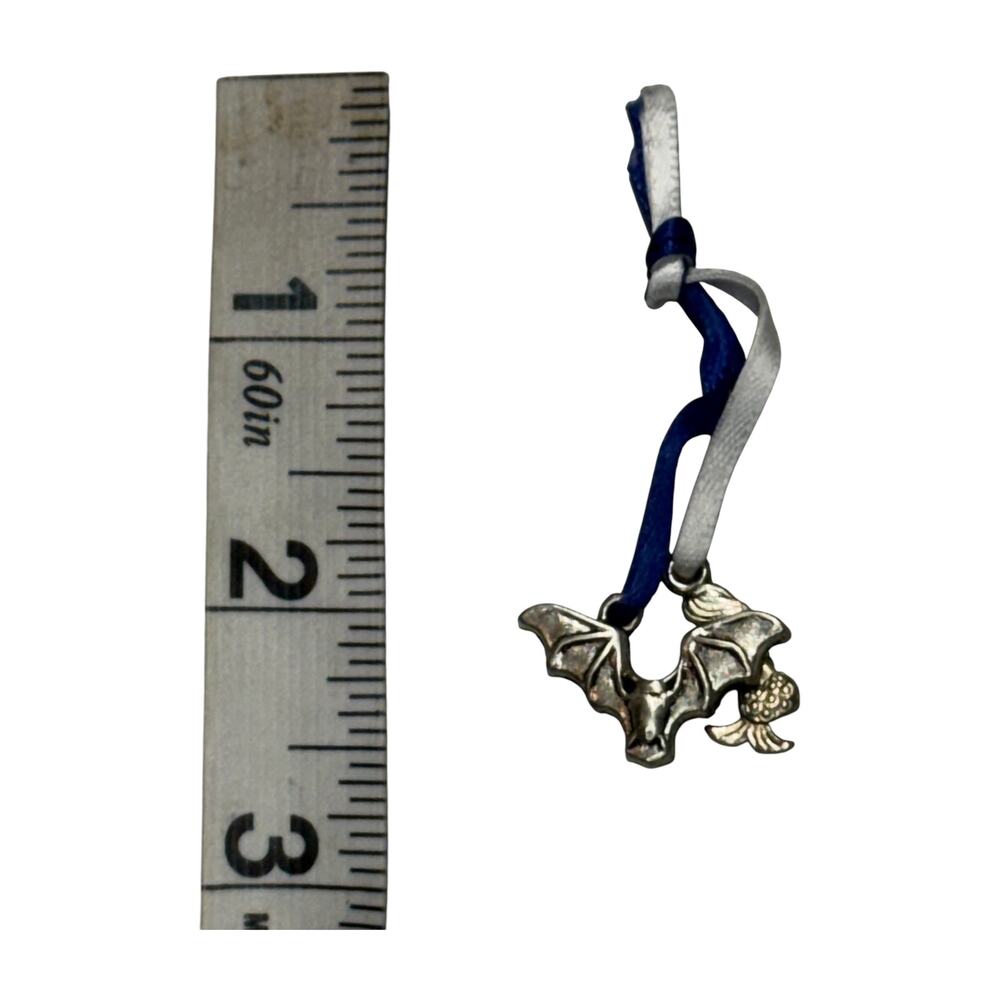 Silver Bat Mermaid Ribbon Bookmark Charm Set Gothic Fantasy - Picture 5 of 6